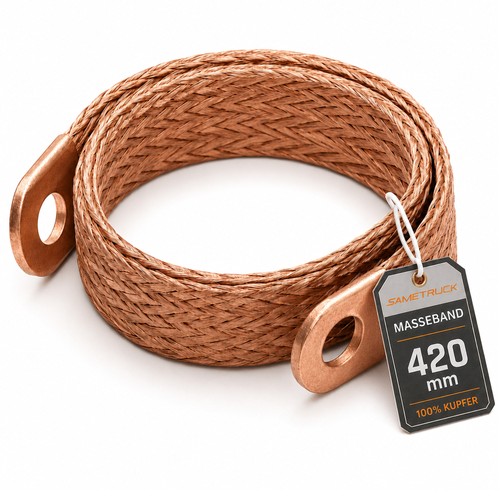 Batteriemasseband kupfer 42cm - batteriemasseband,